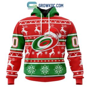 Carolina Hurricanes Special Santa Claus Christmas Is Coming Personalized Hoodie T Shirt