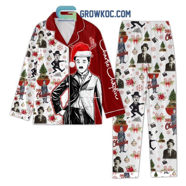 Charlie Chaplin Snow Merry Christmas Pajamas Set