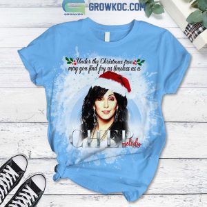 Cher Under The Christmas Tree May You Find Joy As Timeless As A Cher Melody Winter Holiday Fleece Pajama Sets