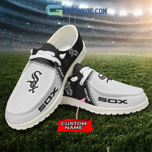 Chicago White Sox MLB Personalized Hey Dude Shoes