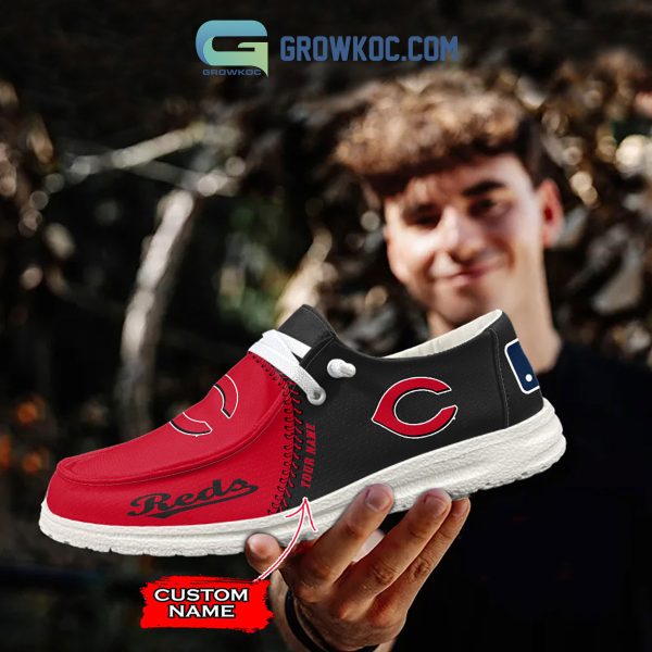 Cincinnati Reds MLB Personalized Hey Dude Shoes