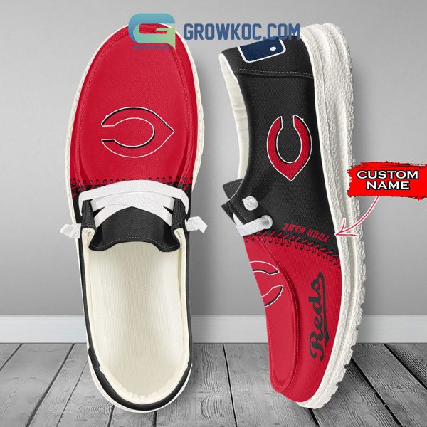 Cincinnati Reds MLB Personalized Hey Dude Shoes