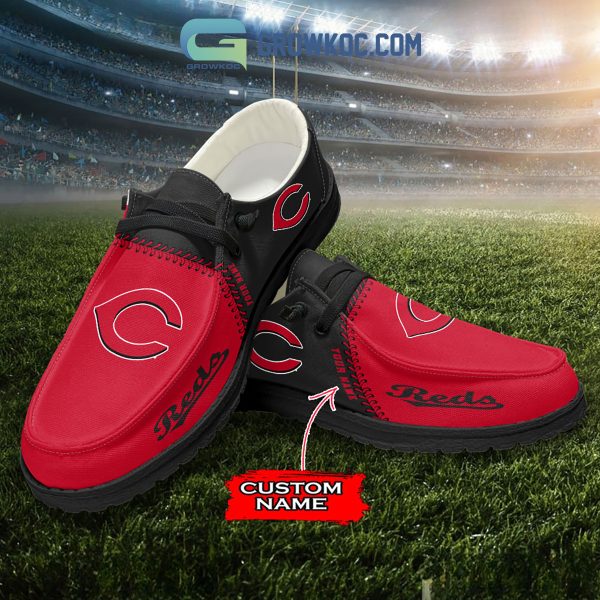 Cincinnati Reds MLB Personalized Hey Dude Shoes