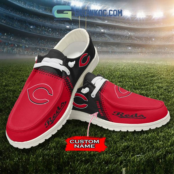 Cincinnati Reds MLB Personalized Hey Dude Shoes