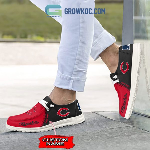 Cincinnati Reds MLB Personalized Hey Dude Shoes