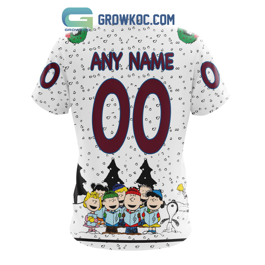 Colorado Avalanche NHL Mix Snoopy Peanuts Christmas Personalized Hoodie T Shirt