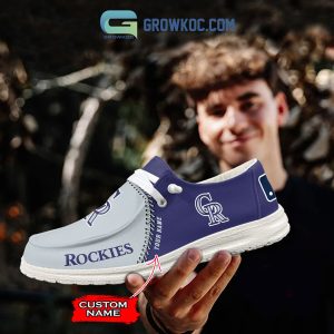 Colorado Rockies MLB Personalized Hey Dude Shoes