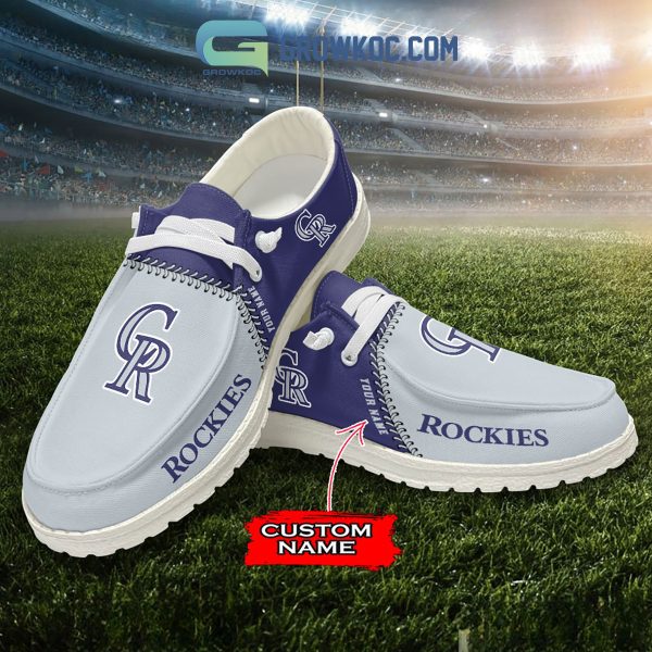 Colorado Rockies MLB Personalized Hey Dude Shoes