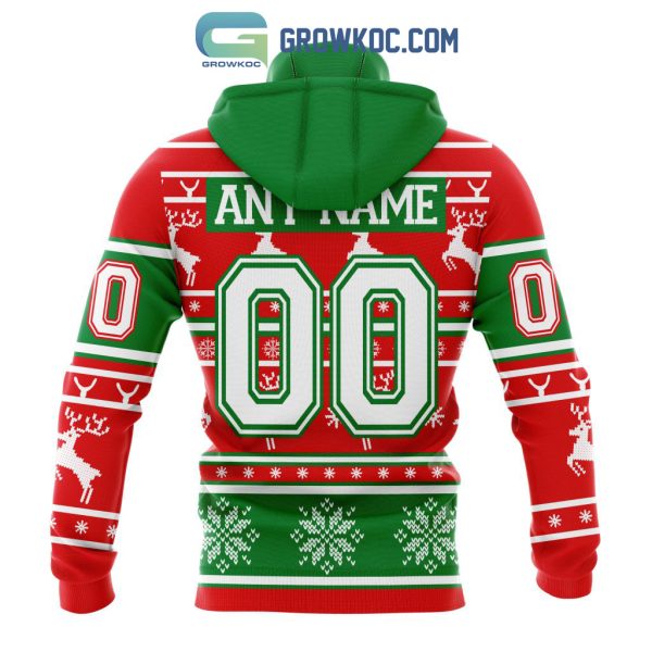 Columbus Blue Jackets Special Santa Claus Christmas Is Coming Personalized Hoodie T Shirt