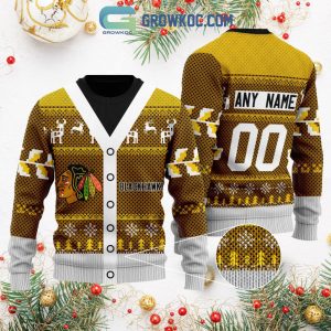 Columbus Blue Jackets Supporter Christmas Holiday Personalized Ugly Sweater