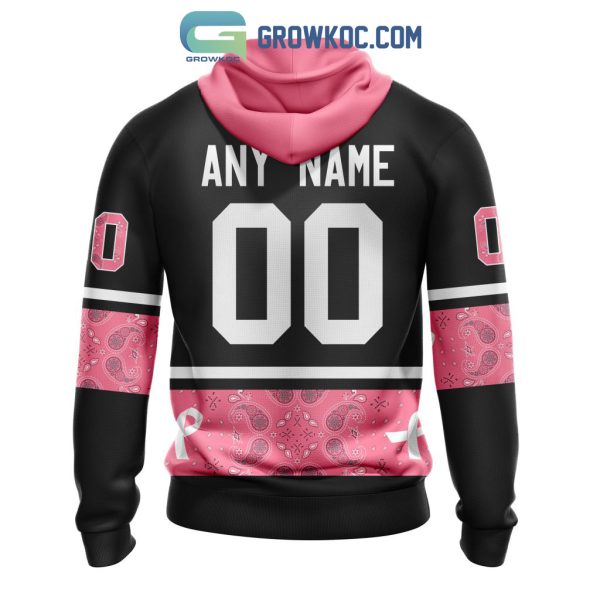 Dallas Stars NHL Special Style Paisley In October We Wear Pink Breast Cancer Personalized Hoodie T Shirt