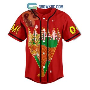 Def Leppard Rock Band Pour Some Cheer On Me This Christmas Custom Baseball Jersey