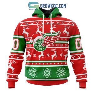 Detroit Red Wings Special Santa Claus Christmas Is Coming Personalized Hoodie T Shirt