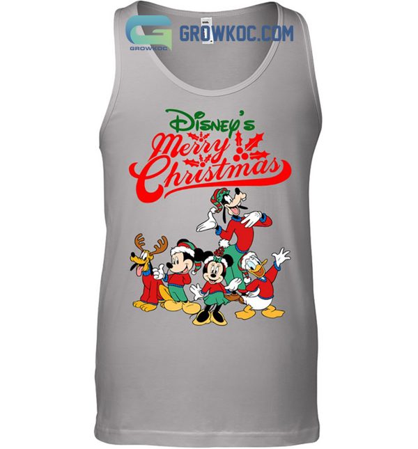 Disney Merry Christmas Mickey Minnie Hoodie Sweatshirt