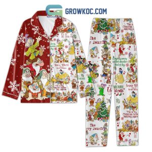 Disney Snow White and the Seven Dwarfs The Merry Dwarfs Christmas Pajamas Set
