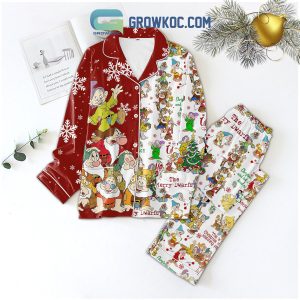 Disney Snow White and the Seven Dwarfs The Merry Dwarfs Christmas Pajamas Set