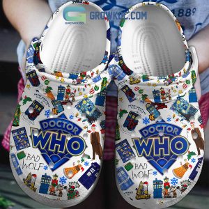 Doctor Who Merry Christmas Planet Earth Clogs Crocs