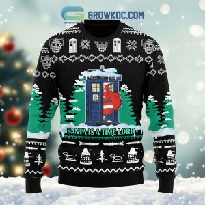 Doctor Who Santa Is A Time Lord Christmas Ugly Sweater