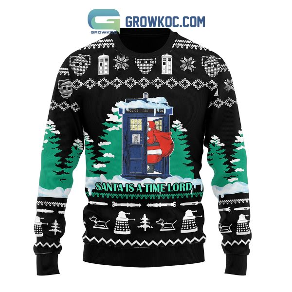 Doctor Who Santa Is A Time Lord Christmas Ugly Sweater