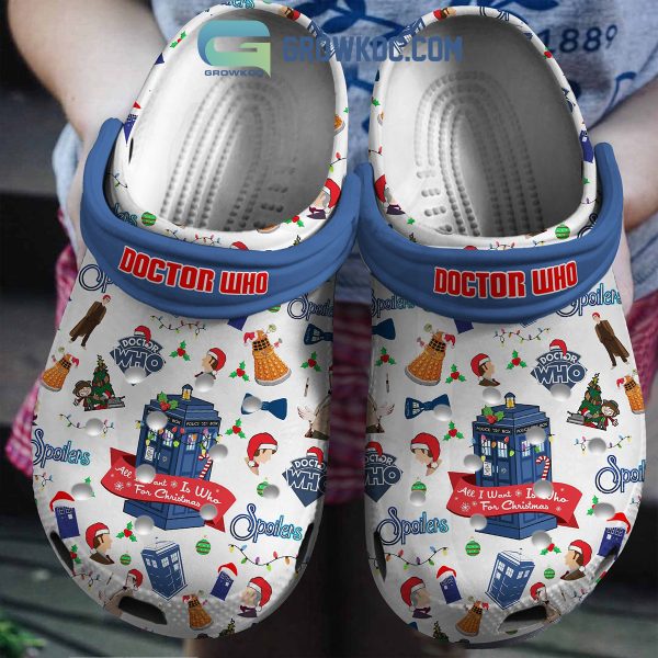 Doctor Who Spoilers All I Want For Christmas Is Who Winter Christmas Crocs Clogs