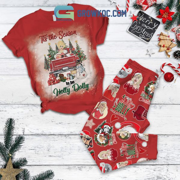 Dolly Parton Tis The Season To Be Holly Dolly Pajamas Set