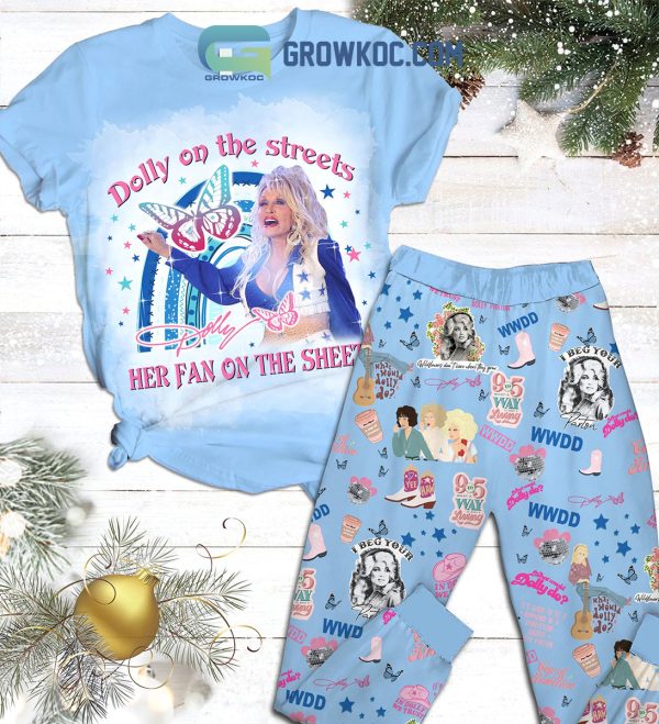 Dolly Parton What Would Dooly Do WWDD Fleece Pajamas Set