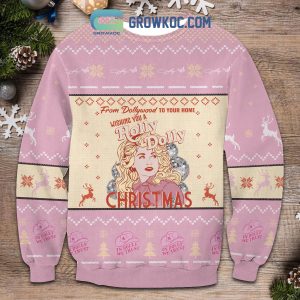 Dolly Parton Wishing You A Holly Dolly Christmas Ugly Sweater