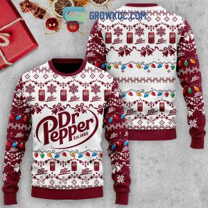 Dr Pepper EST 1885 Christmas Ugly Sweater