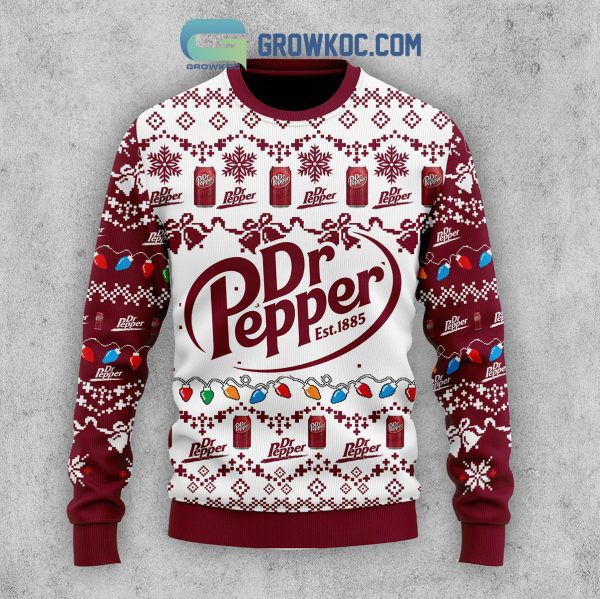 Dr Pepper EST 1885 Christmas Ugly Sweater