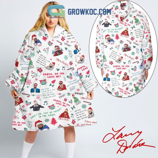 Drake Santa Do You Love Me When I Die Put My Presents In The Grave Christmas Oodie Hoodie Blanket