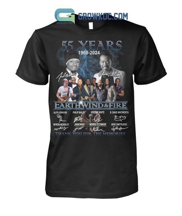 Earth Wind And Fire 55 Years Memories Shirts