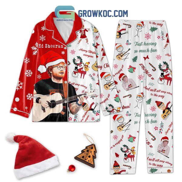 Ed Sheeran Just Having So Much Fun Pajamas Set