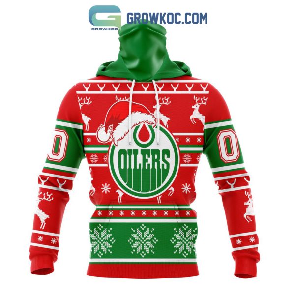 Edmonton Oilers Special Santa Claus Christmas Is Coming Personalized Hoodie T Shirt