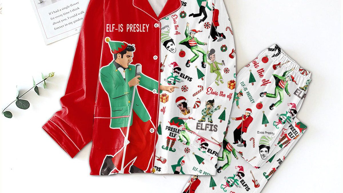 Elf Is Presley Elvis The Elf Pajamas Set Growkoc