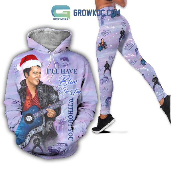 Elvis Presley I’ll Have Blue Christmas Without You Hoodie Leggings Set