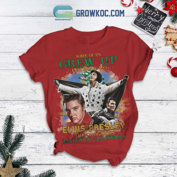 Elvis Presley In Christmas The King Of Rock And Roll Christmas Fleece Pajamas Set