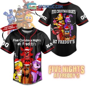 Five Christmas Nights At Freddy_s Horror Game Custom Name Number Baseball Jersey