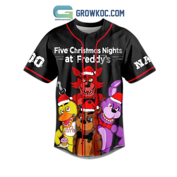 Five Christmas Nights At Freddy_s Horror Game Custom Name Number Baseball Jersey