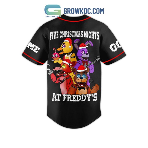 Five Christmas Nights At Freddy_s Horror Game Custom Name Number Baseball Jersey