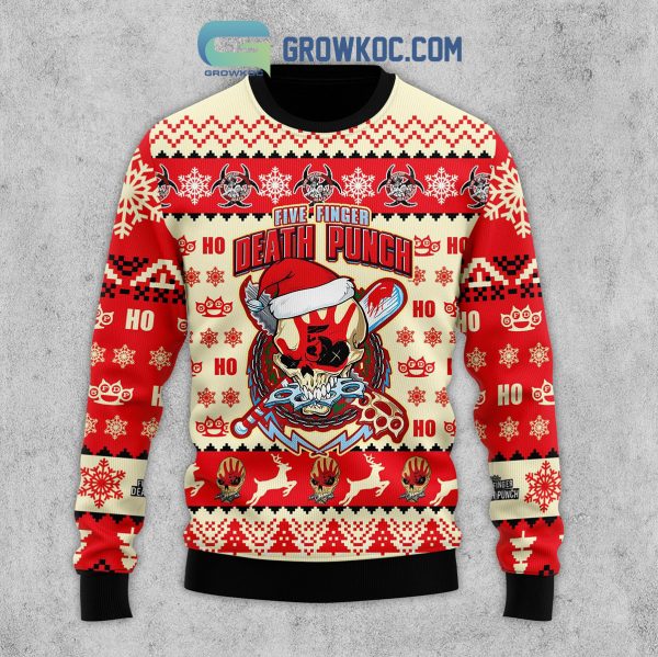 Five Finger Death Punch Ho Ho Ho Christmas Ugly Sweaters