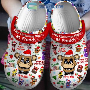 Five Nights At Freddy’s Horror Game I Can Fix Him I Would Let Him Use Me Christmas Crocs Clogs