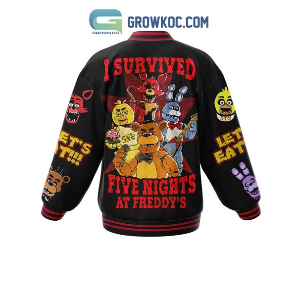 Five Nights At Freddy’s I Survived Christmas Baseball Jacket