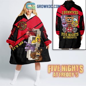 Five Nights At Freddy’s I Survived Christmas Oodie Hoodie Blanket