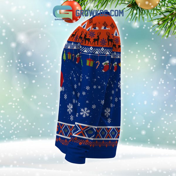 Florida Gators NCAA Ho Ho Ho Snow Christmas Personalized Ugly Sweater