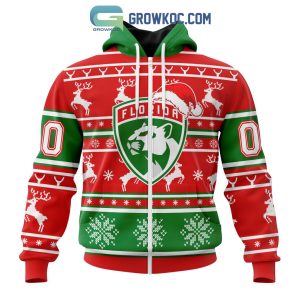 Florida Panthers Special Santa Claus Christmas Is Coming Personalized Hoodie T Shirt