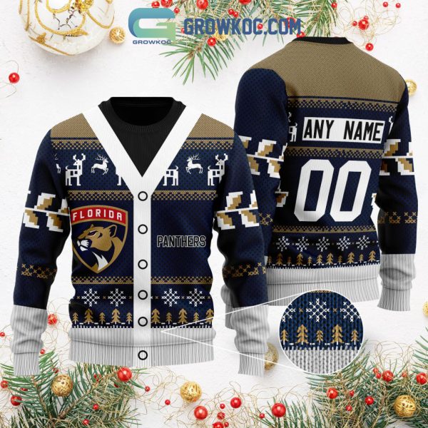 Florida Panthers Supporter Christmas Holiday Personalized Ugly Sweater