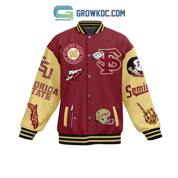 Florida State Seminoles Break The Rock Go Noles Baseball Jacket