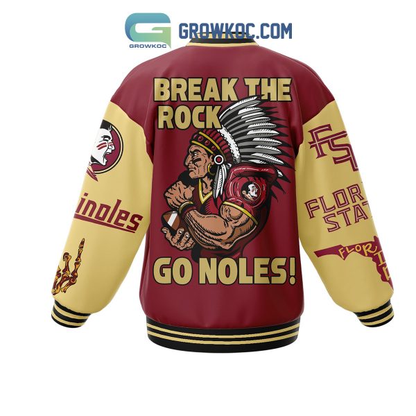 Florida State Seminoles Break The Rock Go Noles Baseball Jacket