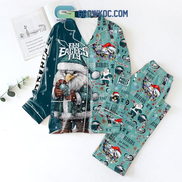 Fly Eagles Fly Go Birds Pajamas Set