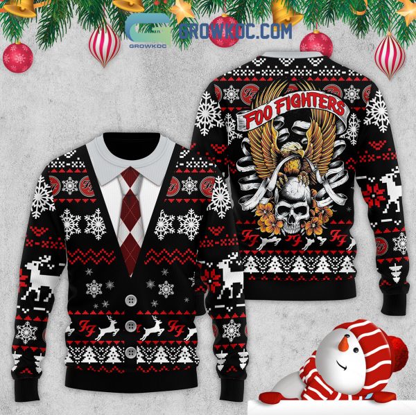 Foo Fighter Snow Christmas Ugly Sweater